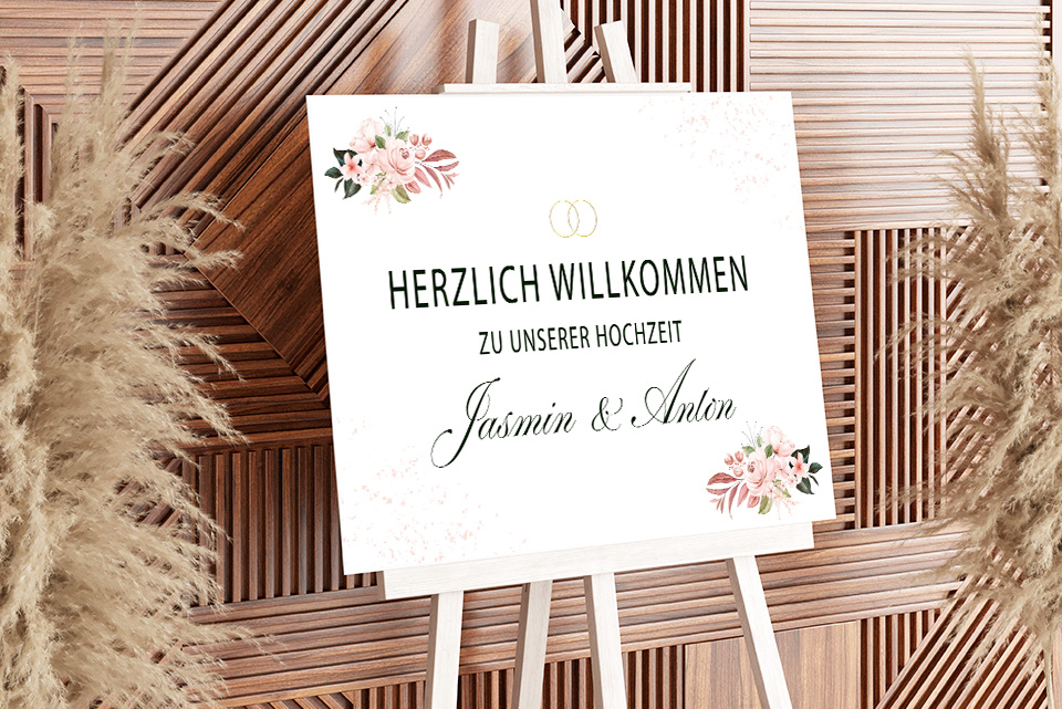 Schilder, Hochzeiten, Aussenwerbung